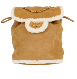 Coco Neige Cozy Backpack,Shearling,Brown/White,26578911(2018-19),DB/E,3*